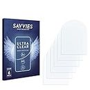 Savvies 6 Stück Schutzfolie für Bowflex Max Trainer M5 Displayschutz-Folie Ultra-Transparent