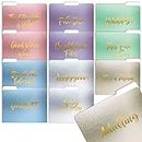 Better Office Products Decorative File Folders, 12 Pack, 12 Designs, Heavyweight, Letter Size (9.5" x 11.5") with 1/3 Cut Tab, Gold Foil Popular Sayings, Fashion Folders