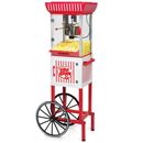 Nostalgia Small Kitchen Appliances 380 W 2.5 oz. Red/White Hot Air Popcorn Cart