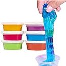 Promote Trader DIY Jelly Kit with 6 Crystal Slime with Free Tools for Boys and Girls Art and Craft Kit Clay Dough for Kids