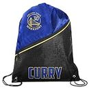 FOCO Golden State Warriors Official NBA High End Diagonal Zipper Drawstring Backpack Gym Bag - Stephen Curry #30
