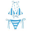 String-Bikini aus recyceltem Material, Badeanzug,  Schwimmanzug