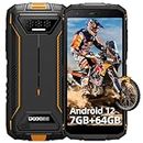DOOGEE S41 Pro (2023) Rugged Smartphone, Android 12 Rugged Phone, 6300mAh, Max 7GB RAM, 64GB/1TB Extension ROM, 5.5" HD+ Display, 13MP Camera, 4G Dual SIM IP68 Waterproof Phones, Face ID, NFC - Orange