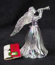 Kurt S Adler Christmas Ornament Clear Acrylic ANGEL Playing Musical Instrument