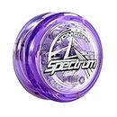 Yomega Spectrum – Light up Fireball Transaxle YoYo with LED Lights for Intermediate, Advanced and Pro Level String Trick Play + Extra 2 Strings & 3 Month Warranty (Purple)