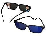 Smart Novelty Spy Glasses Rear View Mirror Vision See Behind You Sunglasses for Kids - Pack of 2 Rearview Spy Sunglasses