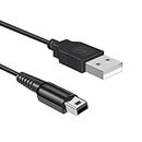 Xahpower Cable Chargeur pour 3DS, Câble de Charge USB pour Nintendo New 3DS XL/New 3DS/ 3DS XL/ 3DS/ New 2DS XL/New 2DS/ 2DS XL/ 2DS/ DSi/DSi XL Noir