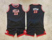 Youth Jordan Bulls Jersey Kids Baby Basketball Uniform Set - 2T-Boys XL 14-16