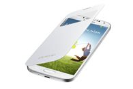 100 % ORIGINAL PREMIUM Samsung Galaxy S4 i9500 weiß S VIEW FLIP CASE Abdeckung NEU