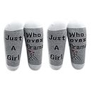 LEVLO Funny K-Drama Lovers Gifts Just A Girl Who Loves K-Drama Hand Heart Socks for Korean Movie TV Series Fans, 2 Pairs, Medium