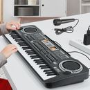 61 Key Music Electronic Keyboard Electric Digital Piano Organ w/ Stand & Mic
