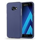 Cadorabo Case Compatible with Samsung Galaxy A5 2017 in Frost Dark Blue - Shockproof and Scratch Resistant TPU Silicone Cover - Ultra Slim Protective Gel Shell Bumper Back Skin