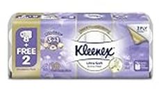 Kleenex® 3 ply Floral Scented Toilet Paper Tissue Roll, 10 Rolls, 190 Pulls/Roll (Total 1,900 Sheets) (90715D)