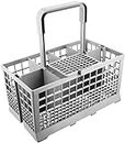ABC Products Replacement Universal Grey Cutlery Cage Basket suits all makes including Bosch, Hotpoint, Neff, Smeg Dishwasher 24 cm x 13.5 cm x 12.5 cm