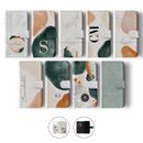 Custodia flip portafoglio personalizzata Tirita per iPhone 14 13 12 8 tono estetico terroso