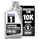Mobil 1 FS European Car Formula Full Synthetic Motor Oil 0W-40, 1 Quart (Pack of 6)