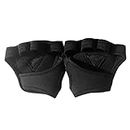 Digital Shoppy Weight Lifting Training Gloves Women Men Fitness Sports Body Building Gymnastics Grips Gym Hand Palm Protector Gloves (L, Black)