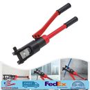 12 Ton Hydraulic Wire Crimper Crimping Tool Battery Cable Lug Terminal W/20 Dies