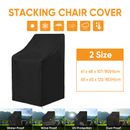 Stacking Chair Cover Waterproof Outdoor Garden Patio Furniture Seat Heavy Duty
