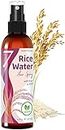 Seven Minerals, NEW Fermented Rice Water for Hair Growth - Vegan Non-Greasy Rice Water Spray - Blended with Rose Water Aloe Vera & MSM - Naturally Thicker Longer Softer Hair for Women & Men (4 fl oz)