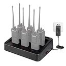 ELECTROPRIME Compatiable for RETEVIS RTC29 Multi-Function Interchangeable Slots Six-Way Walkie Talkie Charger for Retevis RT29