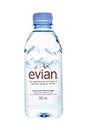Evian Natural Mineral Water Bottles, 24 x 330ml