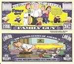 Novelty Dollar Family Guy American Animated Television Series Million Dollar Bills x 2 Griffins