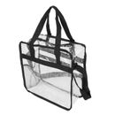 Große Kapazität Transparent Casual Tote Bag PVC Clear Toiletry Handtasche Po