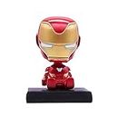 AG Traders Iron Man Bobble Head Action Figures with Mobile Holder for Cars dashboards Offices and for Home Decoration and Perfect Toy Also… (Iron Man)