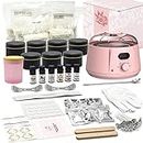 BCWW Candle Making Kit for Beginner with Wax Melter, Full Set of DIY Candle Making Supplies, Candle Making Kit for Adults Candle Wax Perfect as Home Decorations