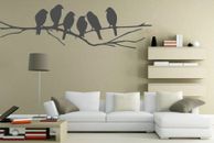 Stylish, Wonderful Birds On Branches Vinyl Wall Sticker Decoration 60cm x 200cm