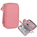 Electronics Travel Organizer, Portable Cable Organiser Bag Waterproof Double Layers Travel Cable Organiser for Mouse,Usb Cable, Charger