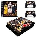 Vanknight PS4 Console Skin PS4 Controller Skins Basketball 3 Goat Video Game Console Vinyl Sticker Wrap Decal for Playstation