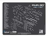 EDOG PMR-30 Gun Cleaning Mat - Schematic (Exploded View) Diagram Compatible with Kel-Tec PMR-30 Series Pistol 3 mm Padded Pad Protect Your Firearm Magazines Bench Surfaces Gun Oil Solvent Resistant