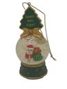Danbury Mint Pug Dog Show Snow Globe Christmas Ornament 3.5" Vintage Bichon READ
