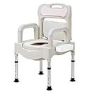KosmoCare Aluminum Commode Chair | Toilet Commode for patients | Commode Toilet Chair | Bedside Toilet Chair | Bedside commode Chair for Adult, Elderly and Handicap People