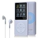 COVVY Slim Music Player 8 GB Portable Lossless Sound 70 Hours Screen MP3 Player Support up to 64 GB (White)