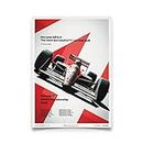 Automobilist | McLaren MP4/4 - Ayrton Senna - MP4/4 - San Marino GP - 1988 - Poster | Standard Poster Size