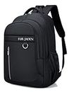 FUR JADEN 35L Travel Professional Backpack with 15.6 Inch Laptop Compartment I 3 Large Compartments I Organizer Pockets I For Men Women Boys Girls I School and College Bagpack (Black)