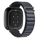 XMUXI Compatible with Fitbit Sense 2/Fitbit Versa 4 Watch Strap Fitbit Sense/Fitbit Versa 3 Nylon Solo Loop Replacement Watch Band for Men women (Watch Not Included) (#9)