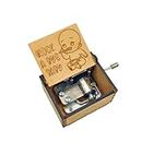 Zesta Wooden Hand Cranked Collectable Engraved Music Box (Rock a Bye Baby)