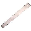 1PC Guitar Neck Notched Straight Edge Guitar Fret Ruler Silver Dual Scale Measuring Tool for Luthiers Fretboard Frets