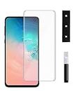 BLACKSHEEP Premium Tempered Glass Compatible for Samsung Galaxy S10 Advanced, Border-Less Full Edge to Edge UV Screen Protector and Easy Installation Kit (Pack of 1)