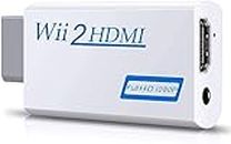 Tobo wii to hdmi Adapter,Wii to hdmi Converter,Wii HDMI Adapter with 3.5mm Audio Jack&1080p 720p HDMI Output Compatible with All Wii Display Modes (TD-314GA)