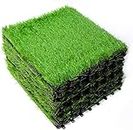 Plantex Deck Tiles with Floor-Interlocking/Garden Tile/Quick Flooring Solution for Indoor/Outdoor/Grass Floor Decking Water Resistant Tile for Balcony, Terrace-Pack of 12 (1:1 Sq.Feet)