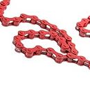 EXPORA Bike Chain Fixed Gear Track BMX Single Speed Chains 1/2 x 1/8 Red (54006276EXP)