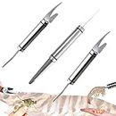 3 PCS Multifunctional Shrimp Peeler, 5 In 1 Multifunctional Shrimp Line Fish Maw Knife,Shrimp Deveiner Tool Shrimp Cleaner