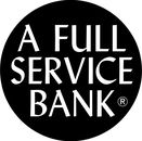 Full Service Bank Symbol 1 Color Window Wall Vinyl Decal Sticker