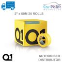 Cinta de enmascaramiento automotriz premium Q1 2" / 48 mm x 50M 20 rollos por caja amarilla