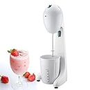 Milkshake Blender, Electric Milk Shaking Machine Maker with 500ml Cup And Padder Switch, 26000rpm And 2 Speeds Adjustable, for Malted Milk, Soft Ice Cream, And Protein Shakes